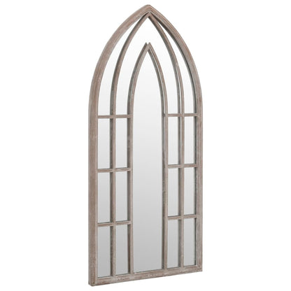 Garden Mirror Sand 70x30 cm Iron for Outdoor Use