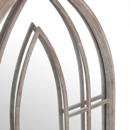 318355 vidaXL Garden Mirror Sand 70x30 cm Iron for Outdoor Use