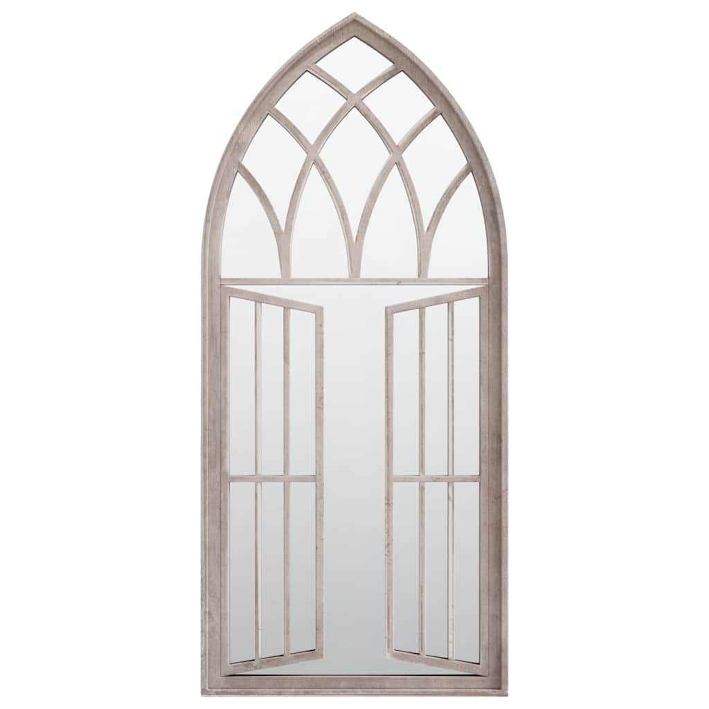 318361 vidaXL Garden Mirror Sand 100x45 cm Iron for Outdoor Use