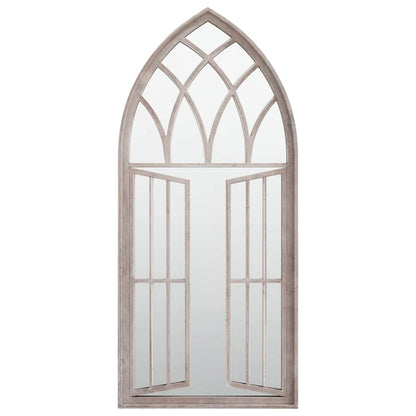 318361 vidaXL Garden Mirror Sand 100x45 cm Iron for Outdoor Use