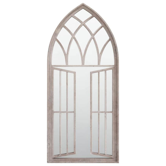 318361 vidaXL Garden Mirror Sand 100x45 cm Iron for Outdoor Use