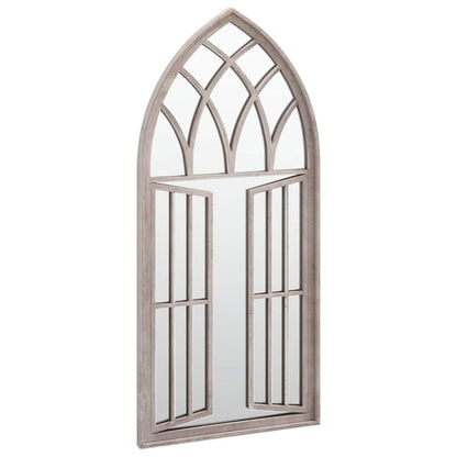 318361 vidaXL Garden Mirror Sand 100x45 cm Iron for Outdoor Use