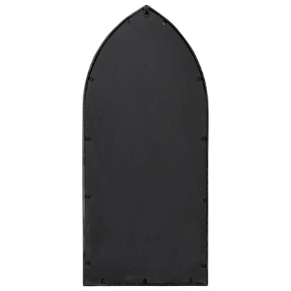 Garden Mirror | Black | Iron, Glass | 100x45 cm | Decorative Inlays
