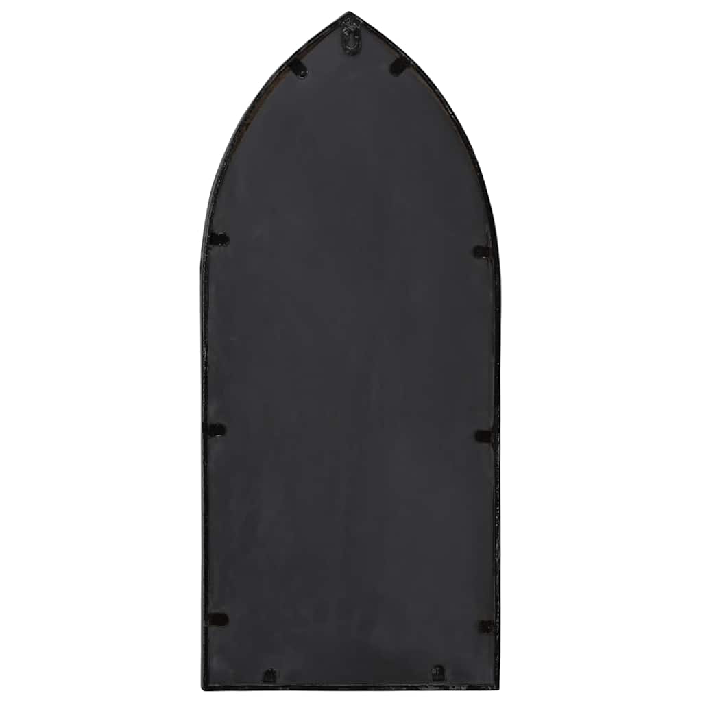 318364 vidaXL Garden Mirror Black 70x30 cm Iron for Outdoor Use