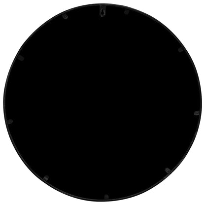 318368 vidaXL Garden Mirror Black 60x3 cm Iron Round for Outdoor Use