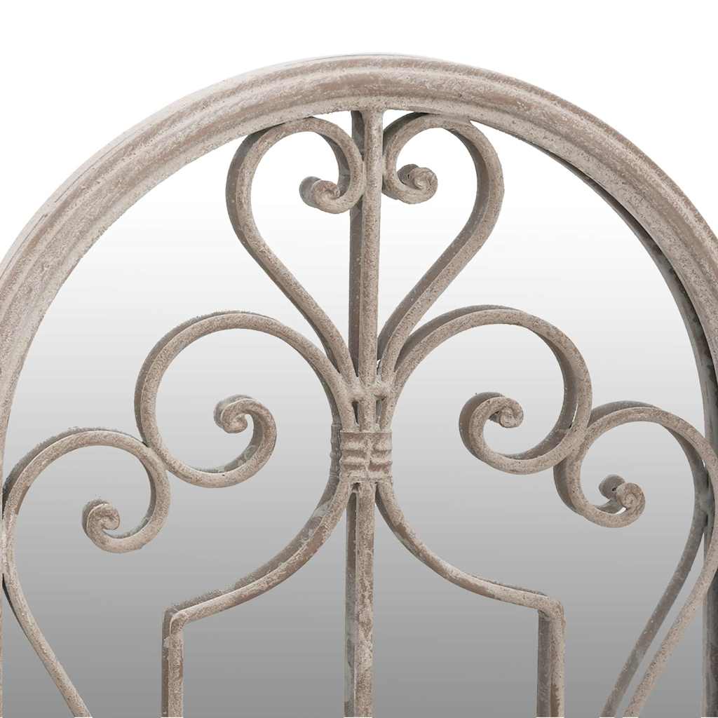 318373 vidaXL Garden Mirror Sand 100x45 cm Iron for Outdoor Use