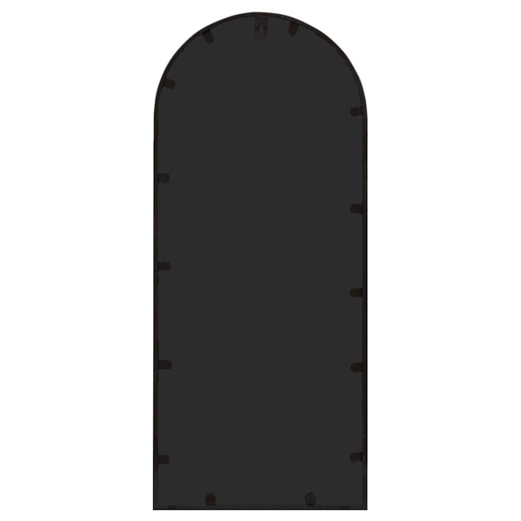 318374 vidaXL Garden Mirror Black 100x45 cm Iron for Outdoor Use