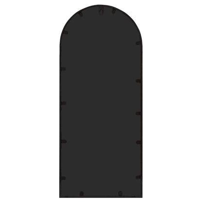 318374 vidaXL Garden Mirror Black 100x45 cm Iron for Outdoor Use