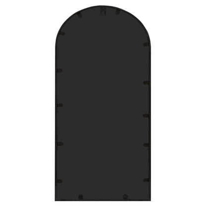 Garden Mirror | Black | Iron, Glass | 70x30 cm | Decorative Inlays