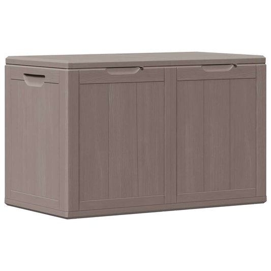151231 vidaXL Garden Storage Box 180L Brown PP Wood Look