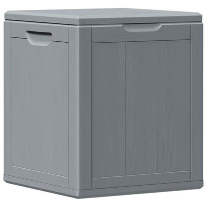 Garden Storage Box 90L Grey PP Wood Look