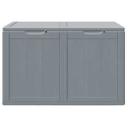Garden Storage Box 180L Grey PP Wood Look