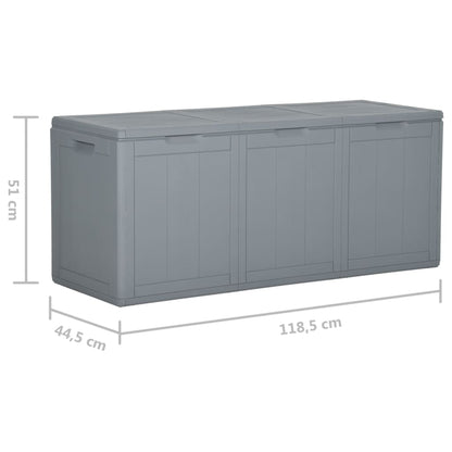 Storage Box | Grey | Polypropylene | Large | Modern | Lightweight