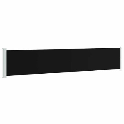 Patio Retractable Side Awning 117x600 cm Black
