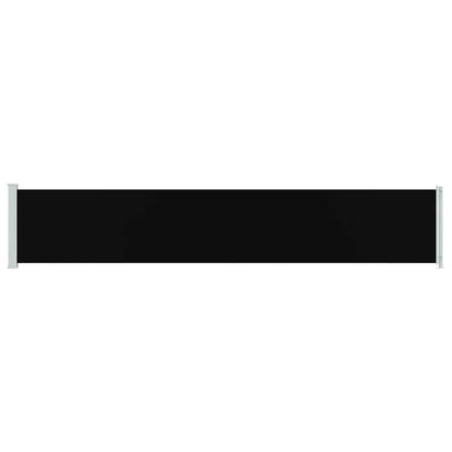 Patio Retractable Side Awning 117x600 cm Black