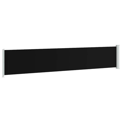 Patio Retractable Side Awning 117x600 cm Black