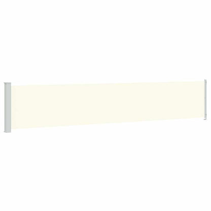 Patio Retractable Side Awning 117x614 cm Cream