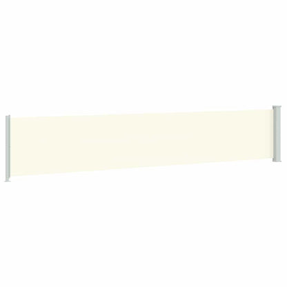 Patio Retractable Side Awning 117x614 cm Cream