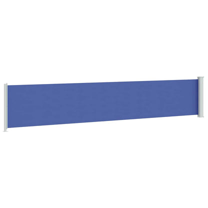 Patio Retractable Side Awning 117x614 cm Blue