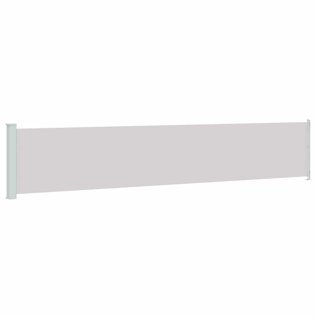 Patio Retractable Side Awning 117x600 cm Grey