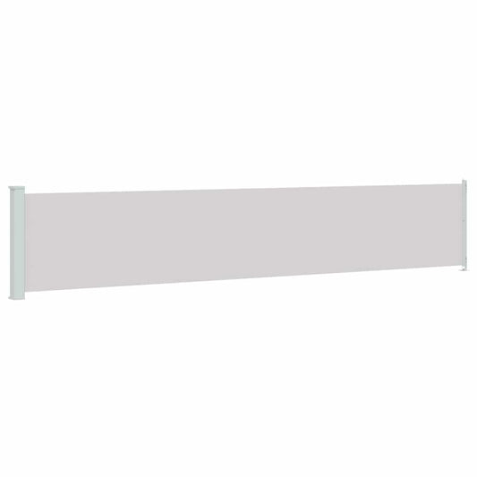Patio Retractable Side Awning 117x600 cm Grey