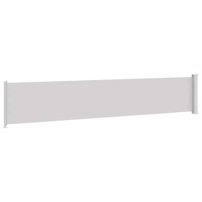 Patio Retractable Side Awning 117x600 cm Grey