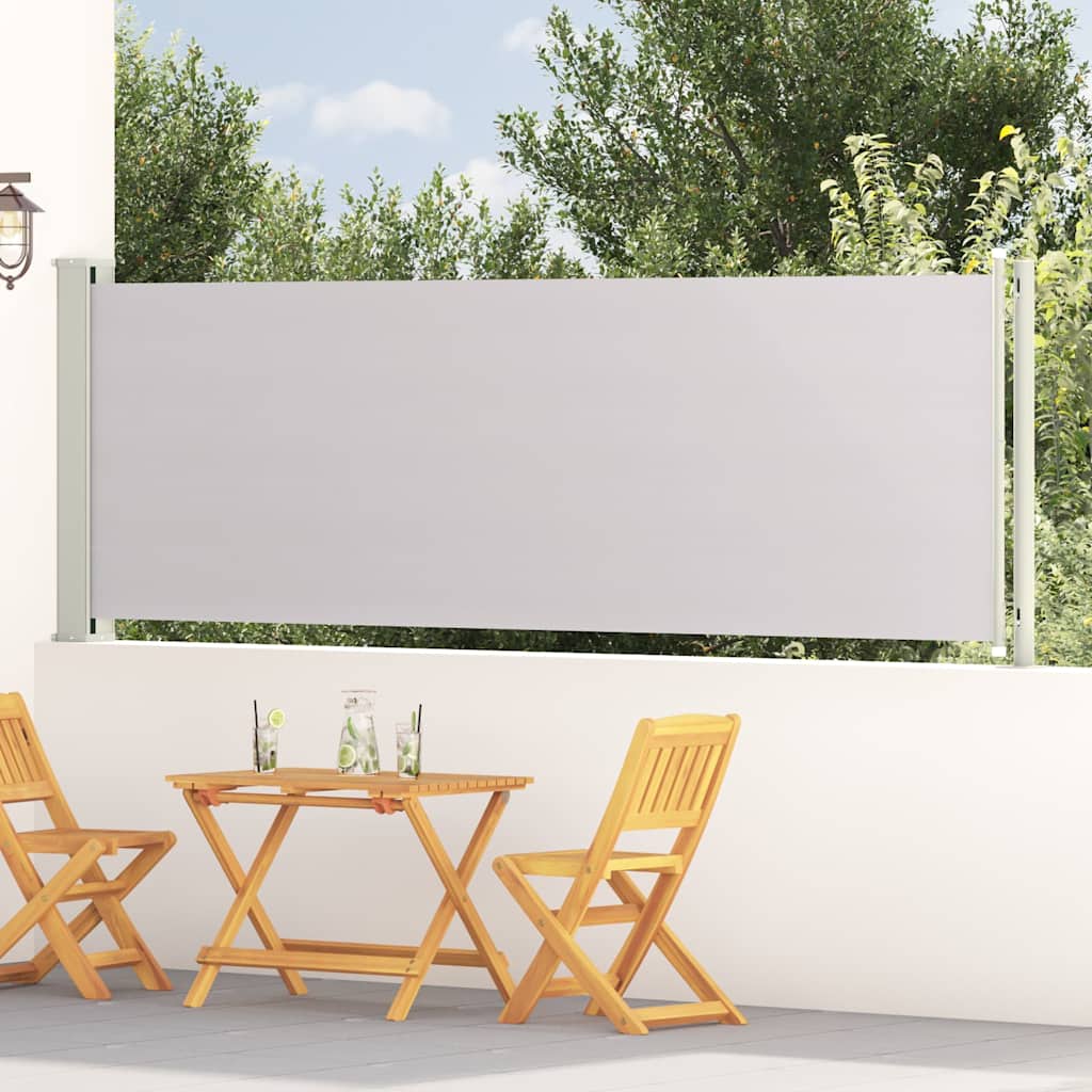 Patio Retractable Side Awning 117x600 cm Grey