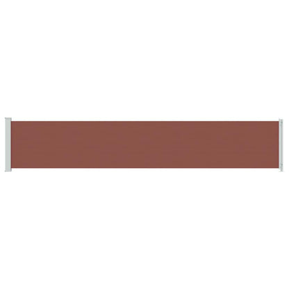 Patio Retractable Side Awning 117x600 cm Brown