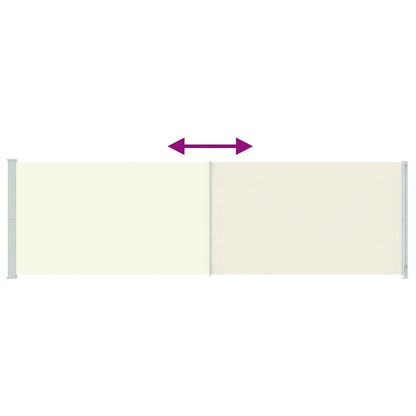 Patio Retractable Side Awning 180x600 cm Cream