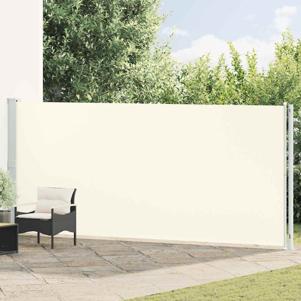 Patio Retractable Side Awning 180x600 cm Cream