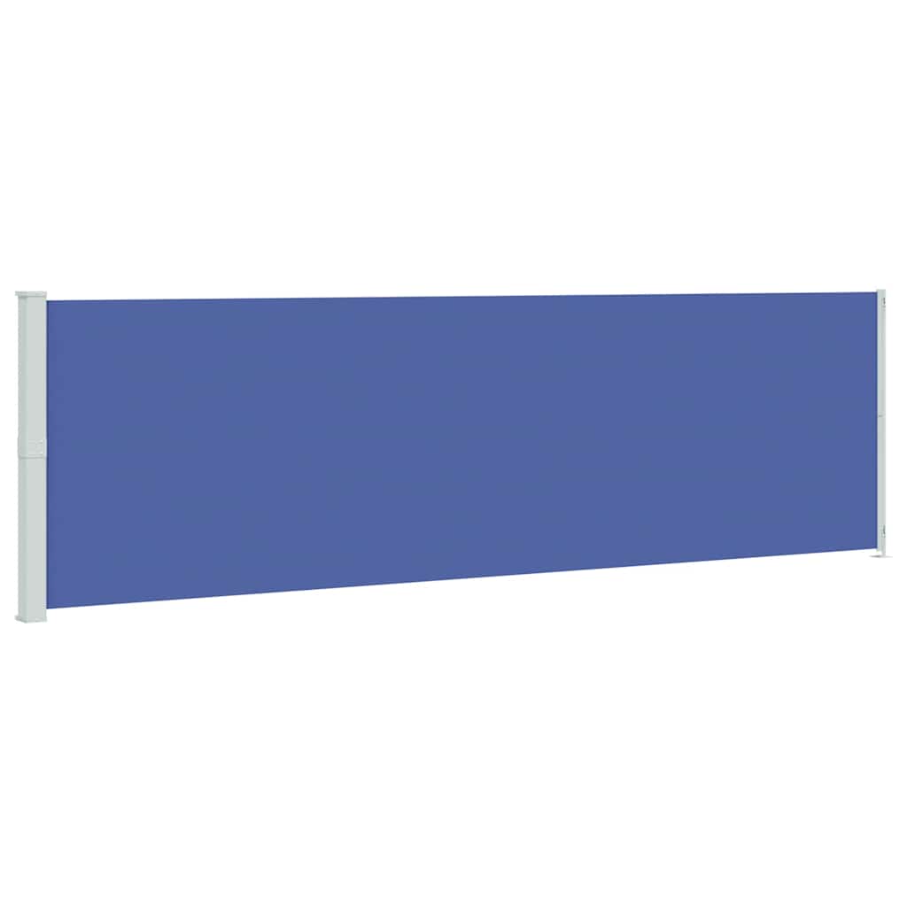 Patio Retractable Side Awning 180x600 cm Blue