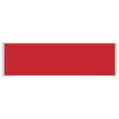 Patio Retractable Side Awning 180x600 cm Red