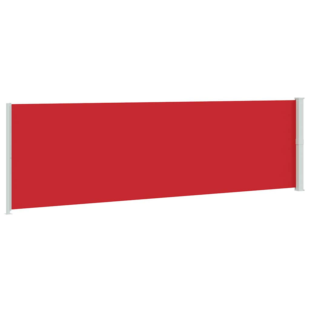 Patio Retractable Side Awning 180x600 cm Red