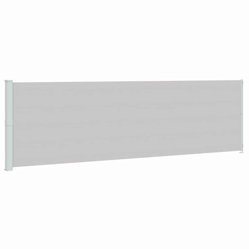 Patio Retractable Side Awning 180x600 cm Grey