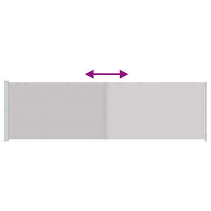 Patio Retractable Side Awning 180x600 cm Grey
