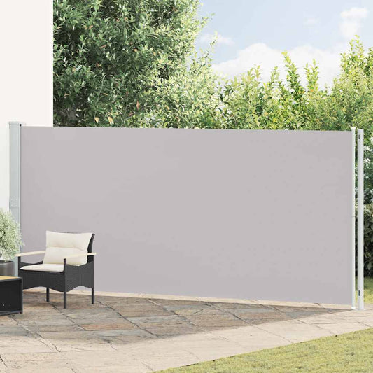 Patio Retractable Side Awning 180x600 cm Grey