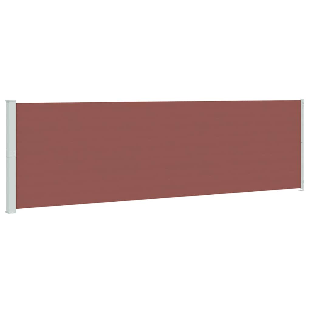 317969 vidaXL Patio Retractable Side Awning 180x600 cm Brown