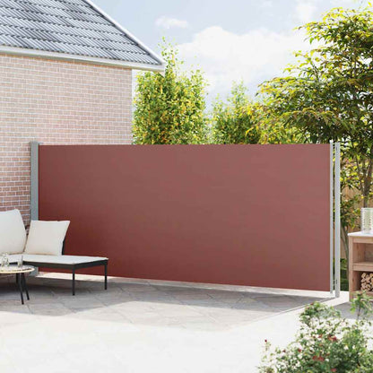 317969 vidaXL Patio Retractable Side Awning 180x600 cm Brown
