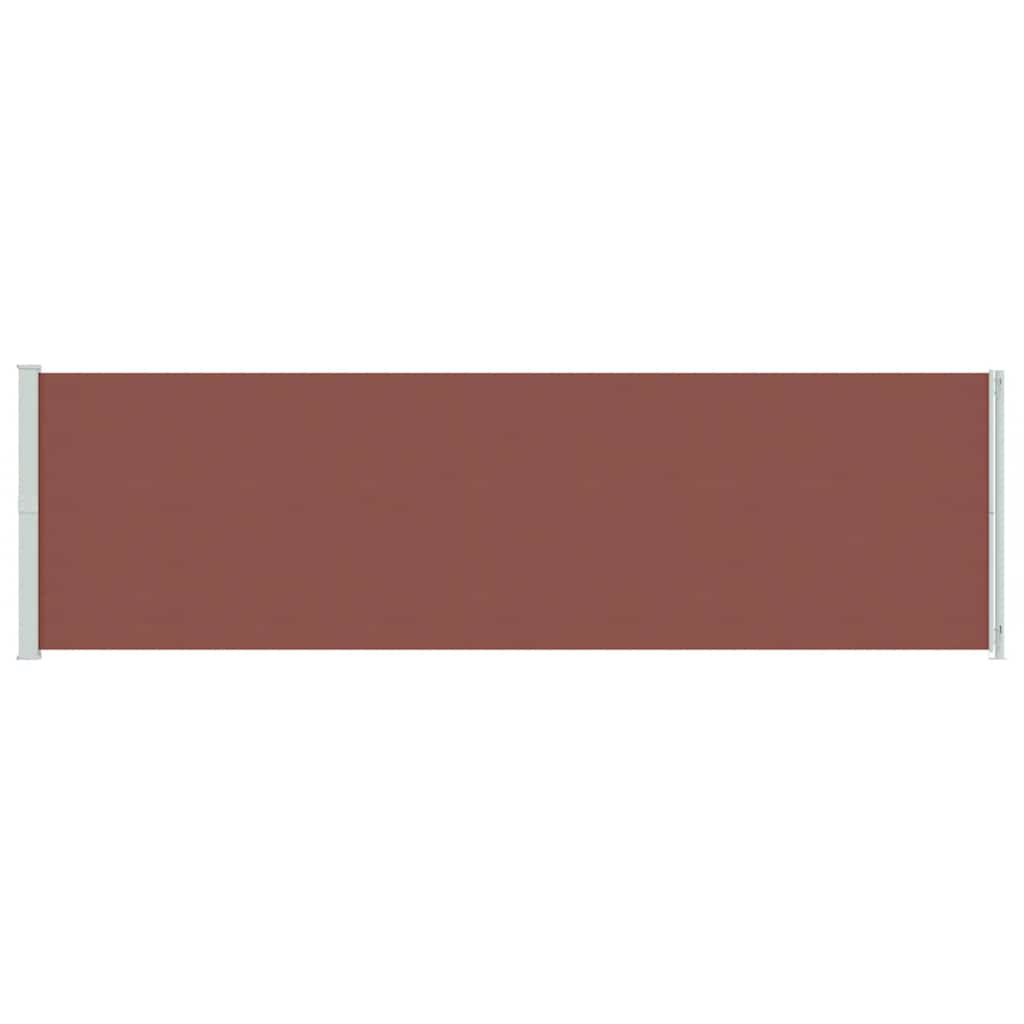 Patio Retractable Side Awning 180x600 cm Brown