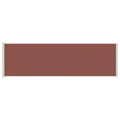 Patio Retractable Side Awning 180x600 cm Brown
