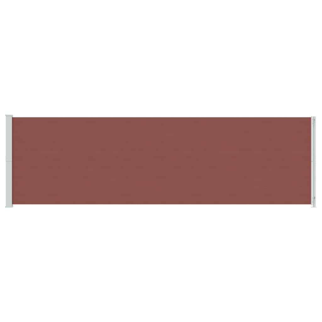 317969 vidaXL Patio Retractable Side Awning 180x600 cm Brown