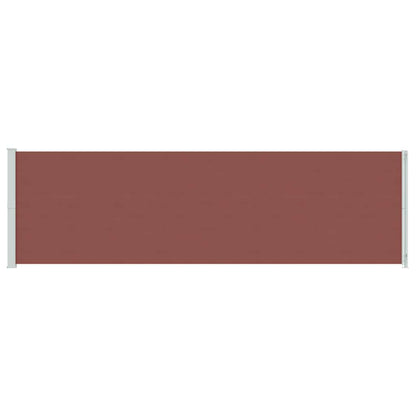 Patio Retractable Side Awning 180x600 cm Brown