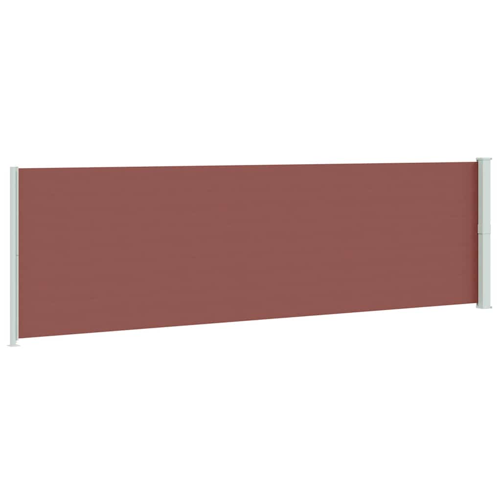 Patio Retractable Side Awning 180x600 cm Brown