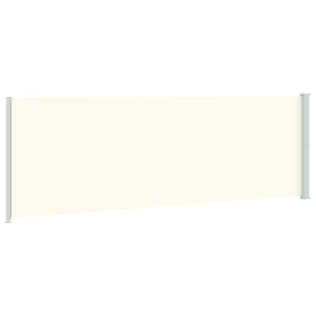 Patio Retractable Side Awning 200x600 cm Cream