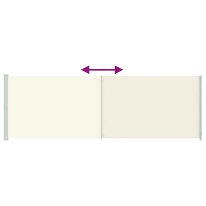 Patio Retractable Side Awning 200x600 cm Cream