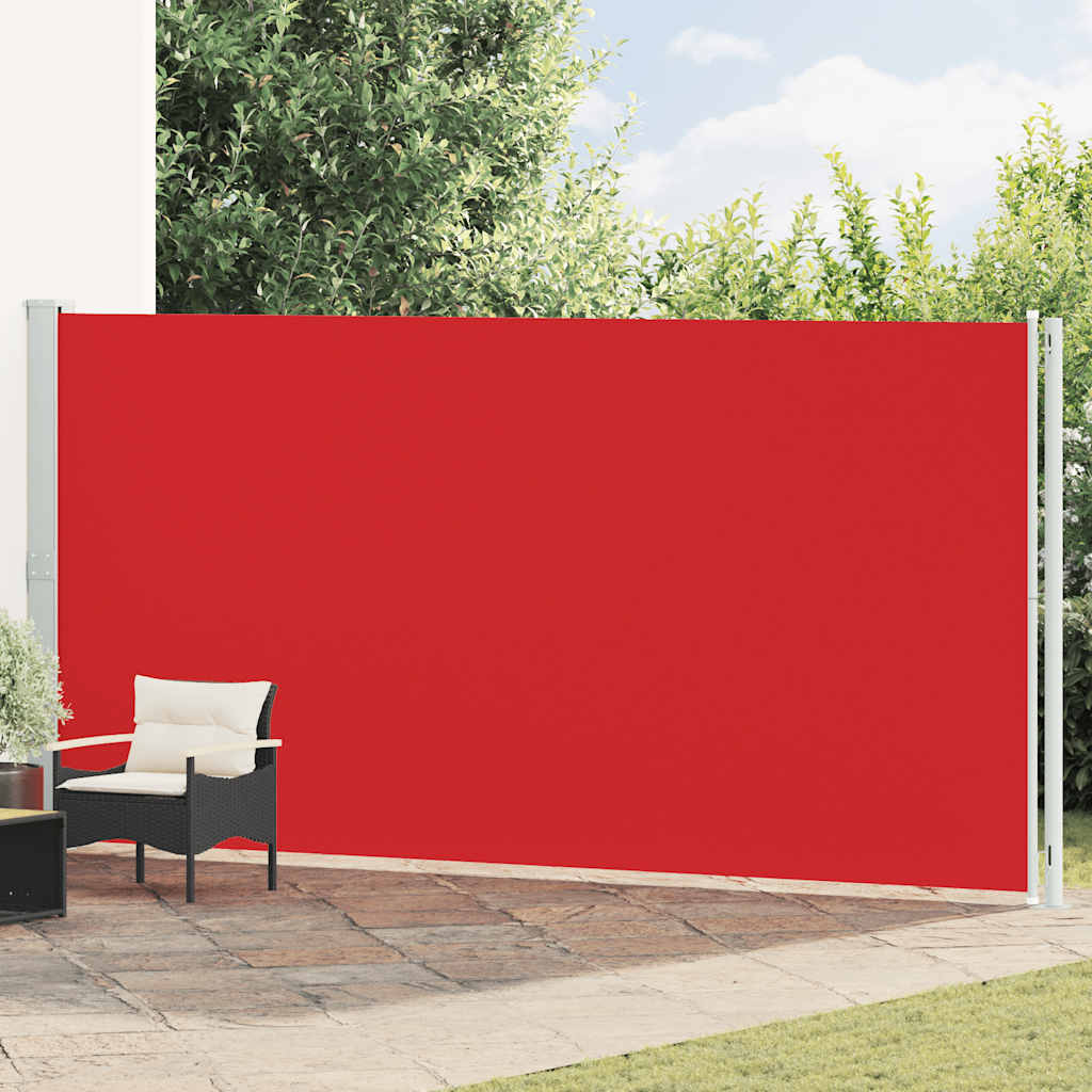 Patio Retractable Side Awning 200x600 cm Red