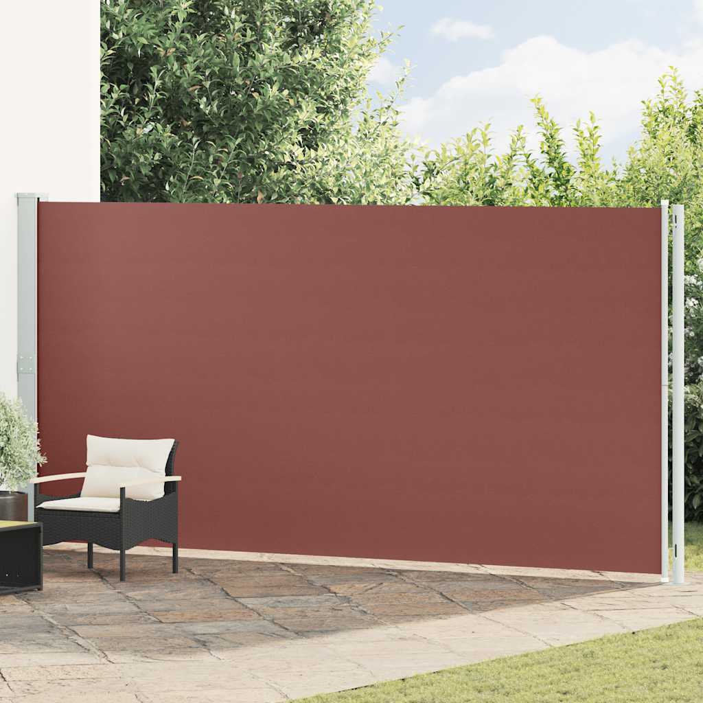 Patio Retractable Side Awning 200x600 cm Brown