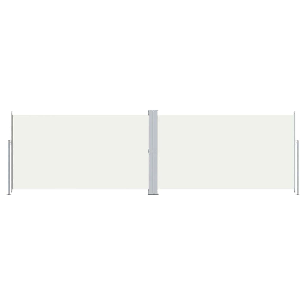 318001 vidaXL Retractable Side Awning Cream 180x600 cm