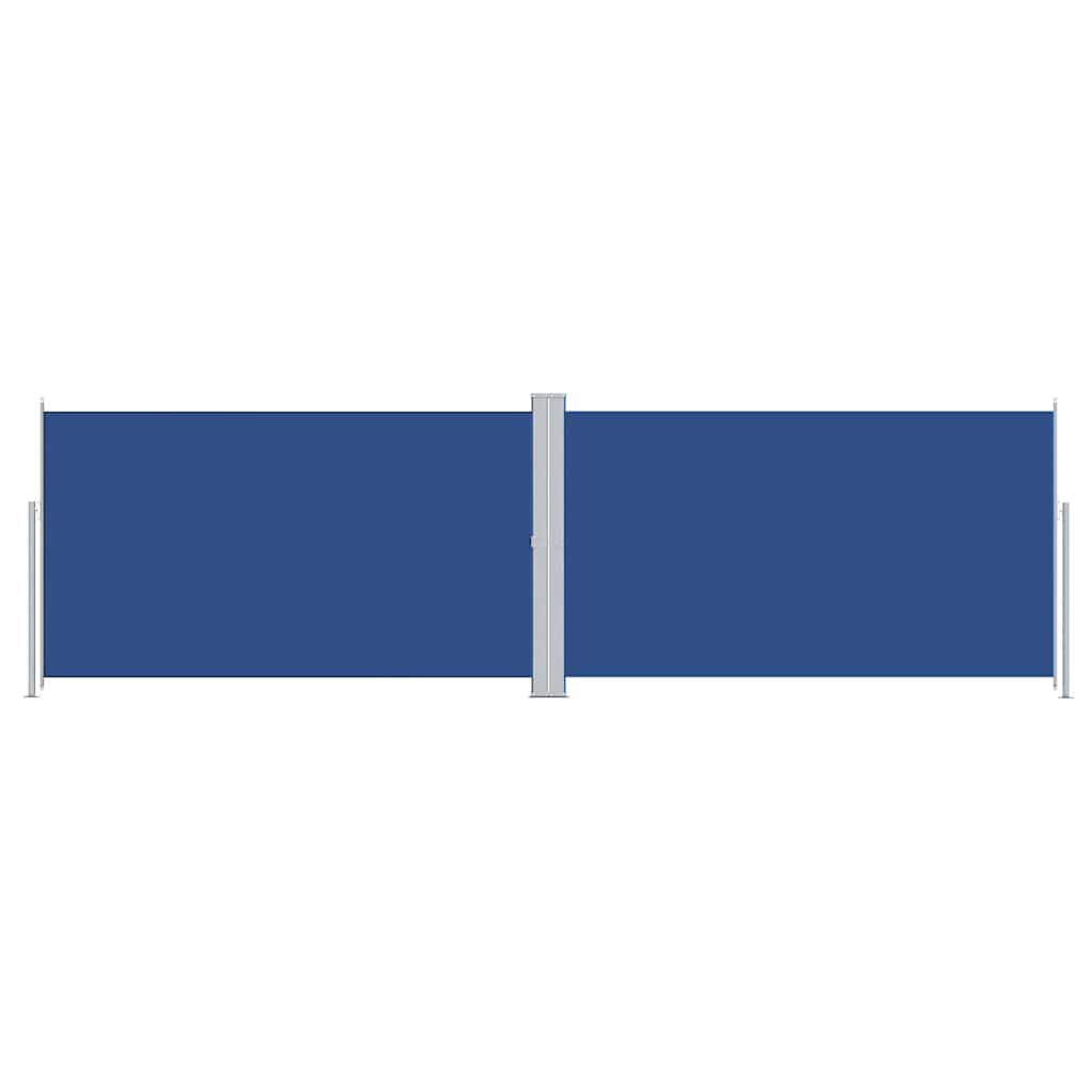 318004 vidaXL Retractable Side Awning Blue 180x600 cm