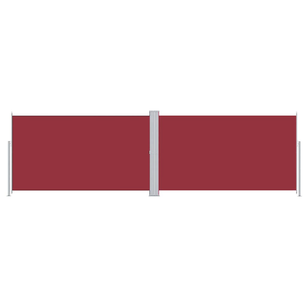 318005 vidaXL Retractable Side Awning Red 180x600 cm